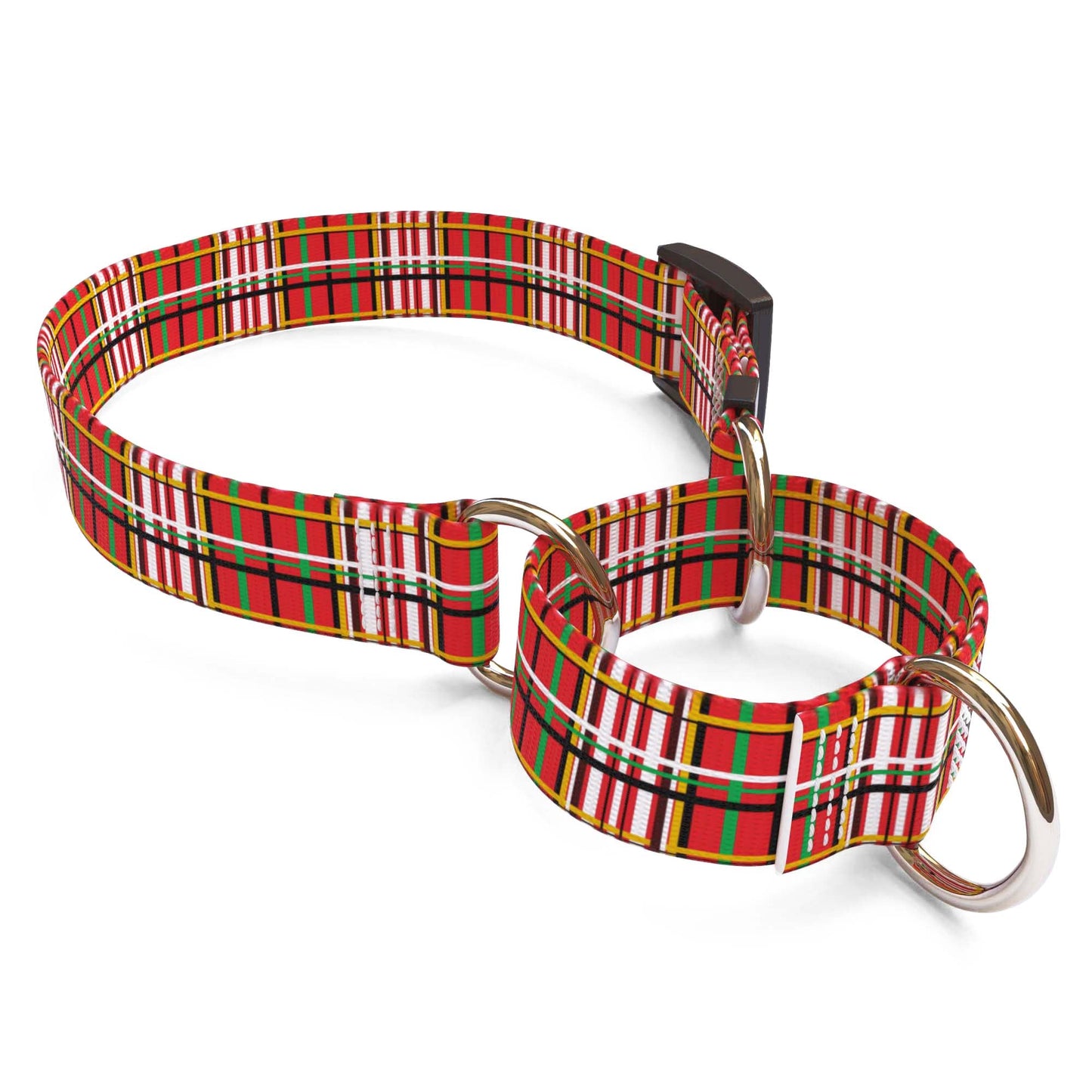 Tartan Plaid Red Dog Collar