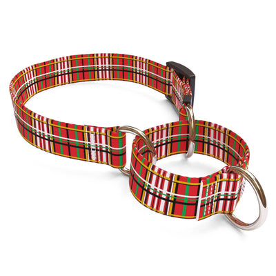 Tartan Plaid Red Dog Collar