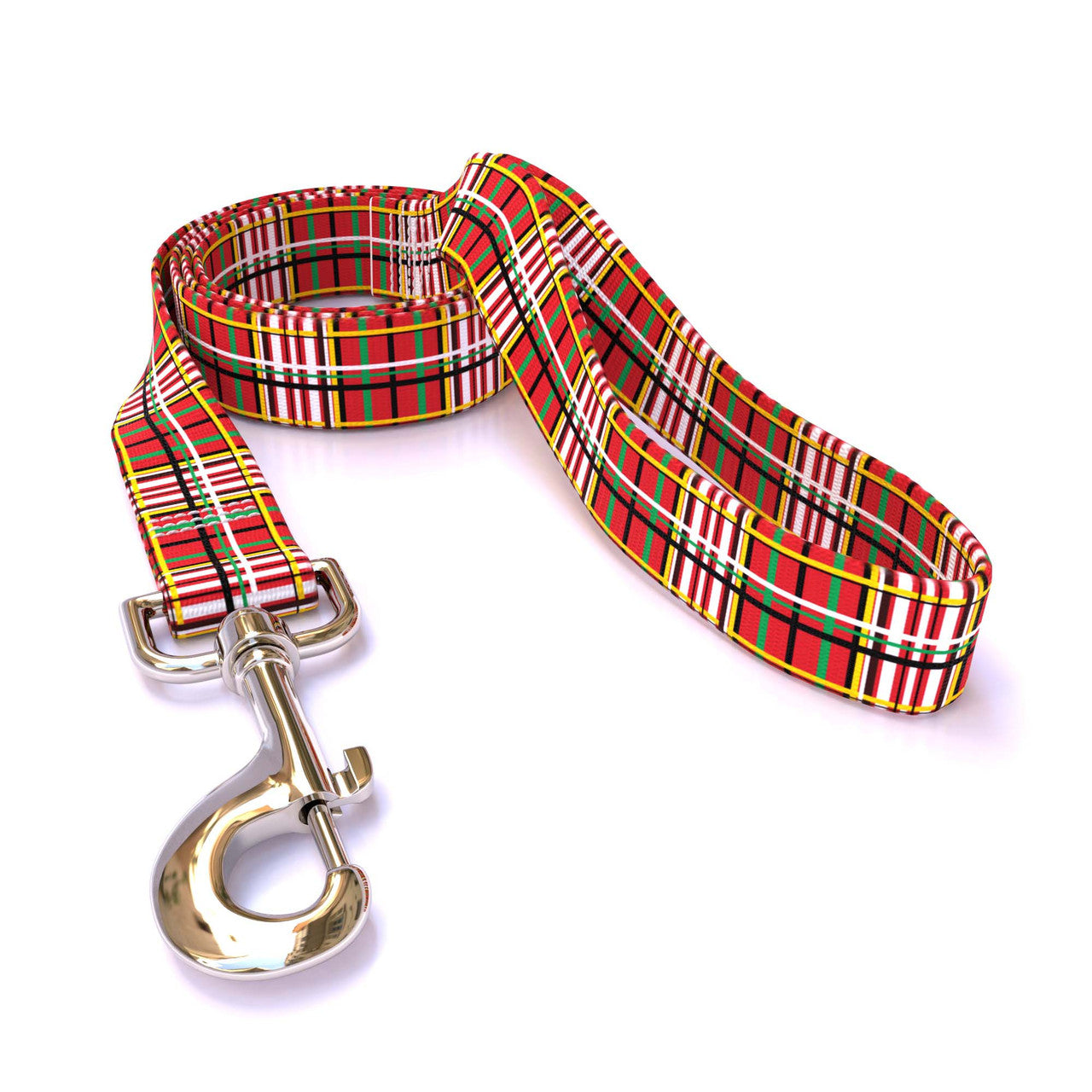 Tartan Plaid Red Dog Leash