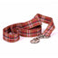 Tartan Plaid Red Dog Leash