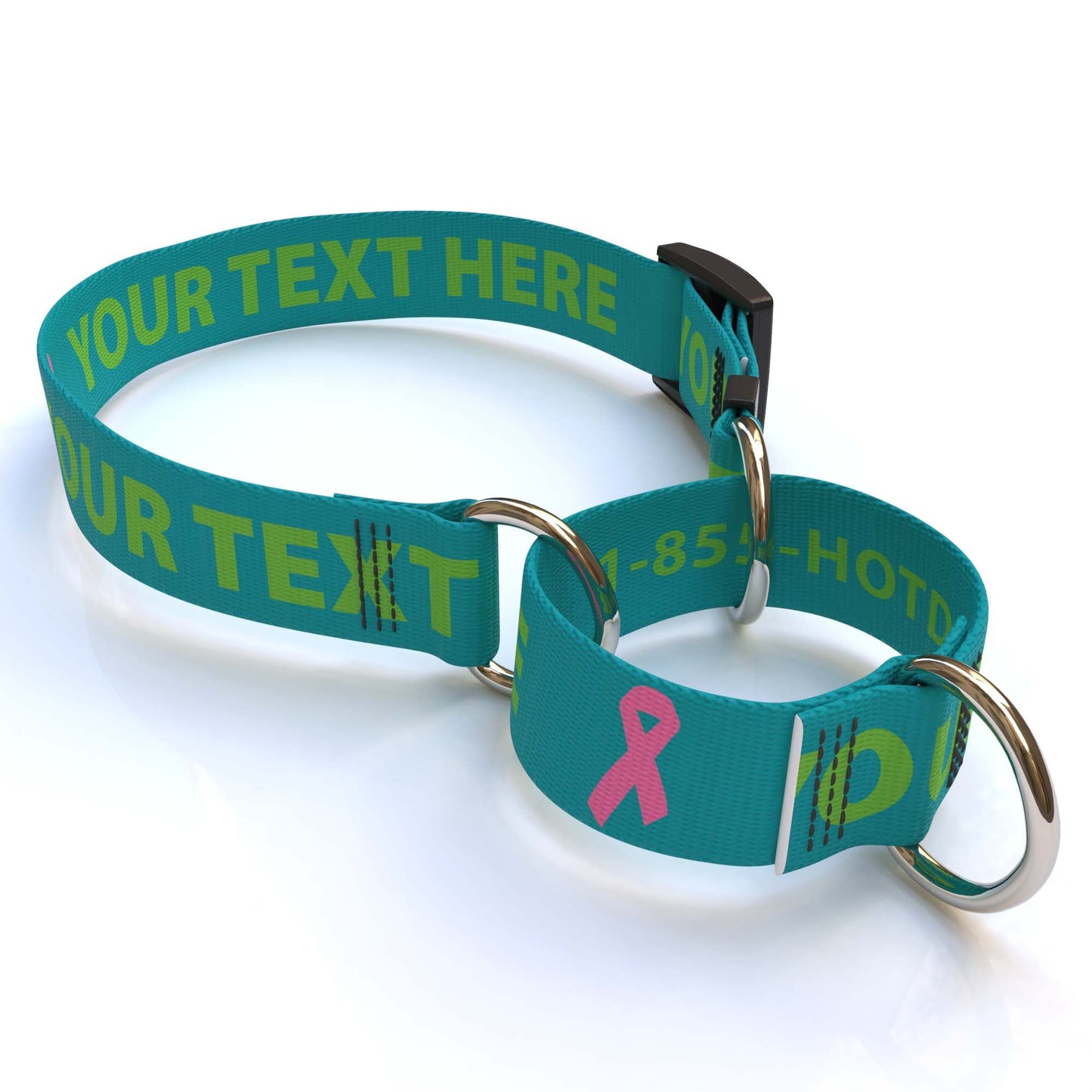 Personalized Martingale Collar with Name - Solid Colors