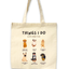 "Things I Do In My Spare Time" Dog Lover's Canvas Tote Bag