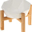 Tilted Elevated Ceramic Pet Bowl with Bamboo Stand | Modern Feeding Dish