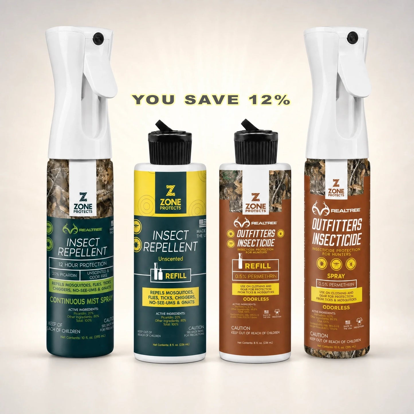 Realtree Complete Insect Control; Repellent Plus Insecticide