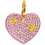 Bling Pink Heart Tag
