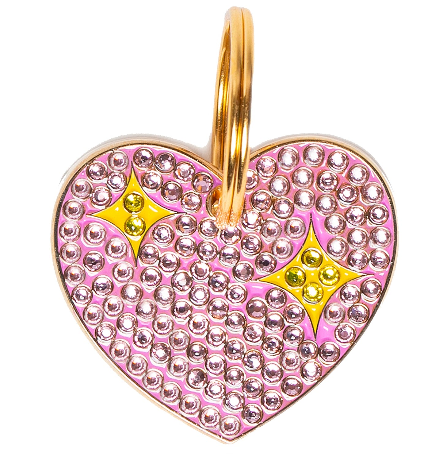 Bling Pink Heart Tag