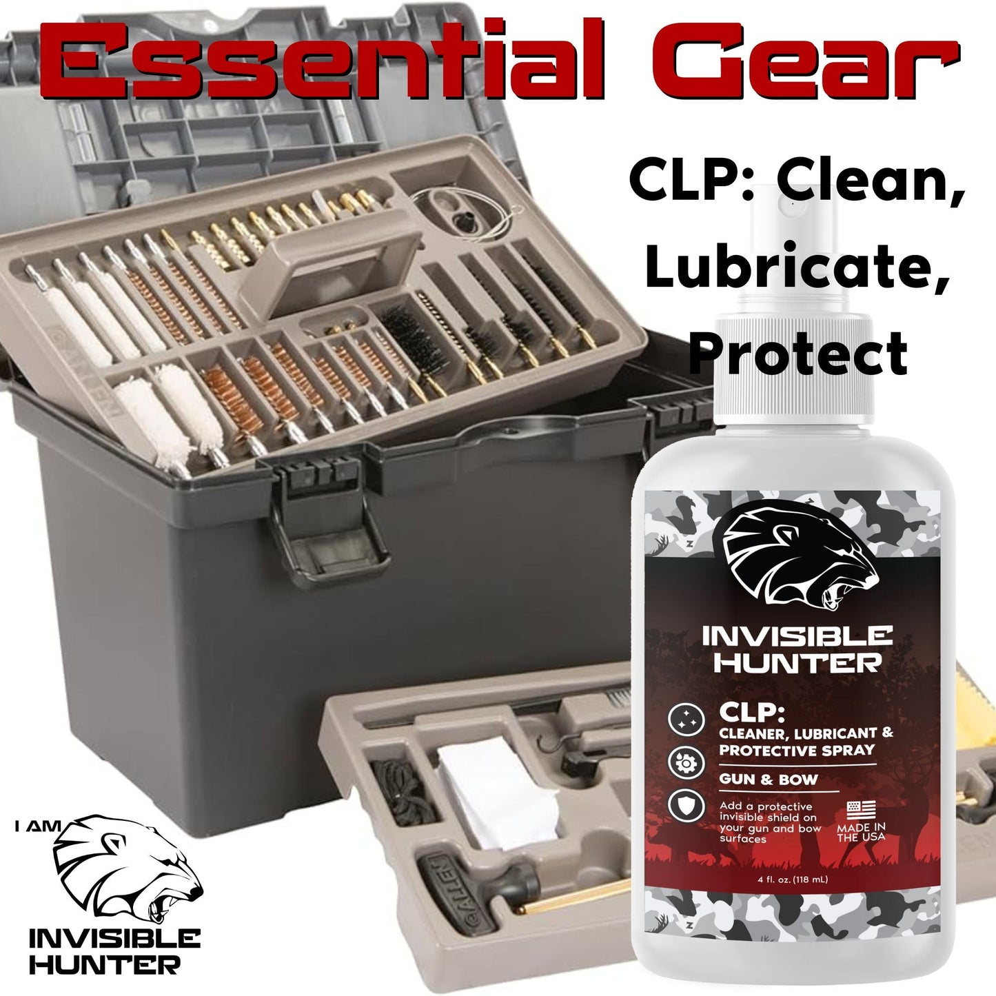Invisible Hunter CLP Gun & Bow Cleaner/Lubricant/Protectant 4oz Spray
