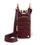 Dark Cherry HydroBag® with Cherry and Black Striped Strap