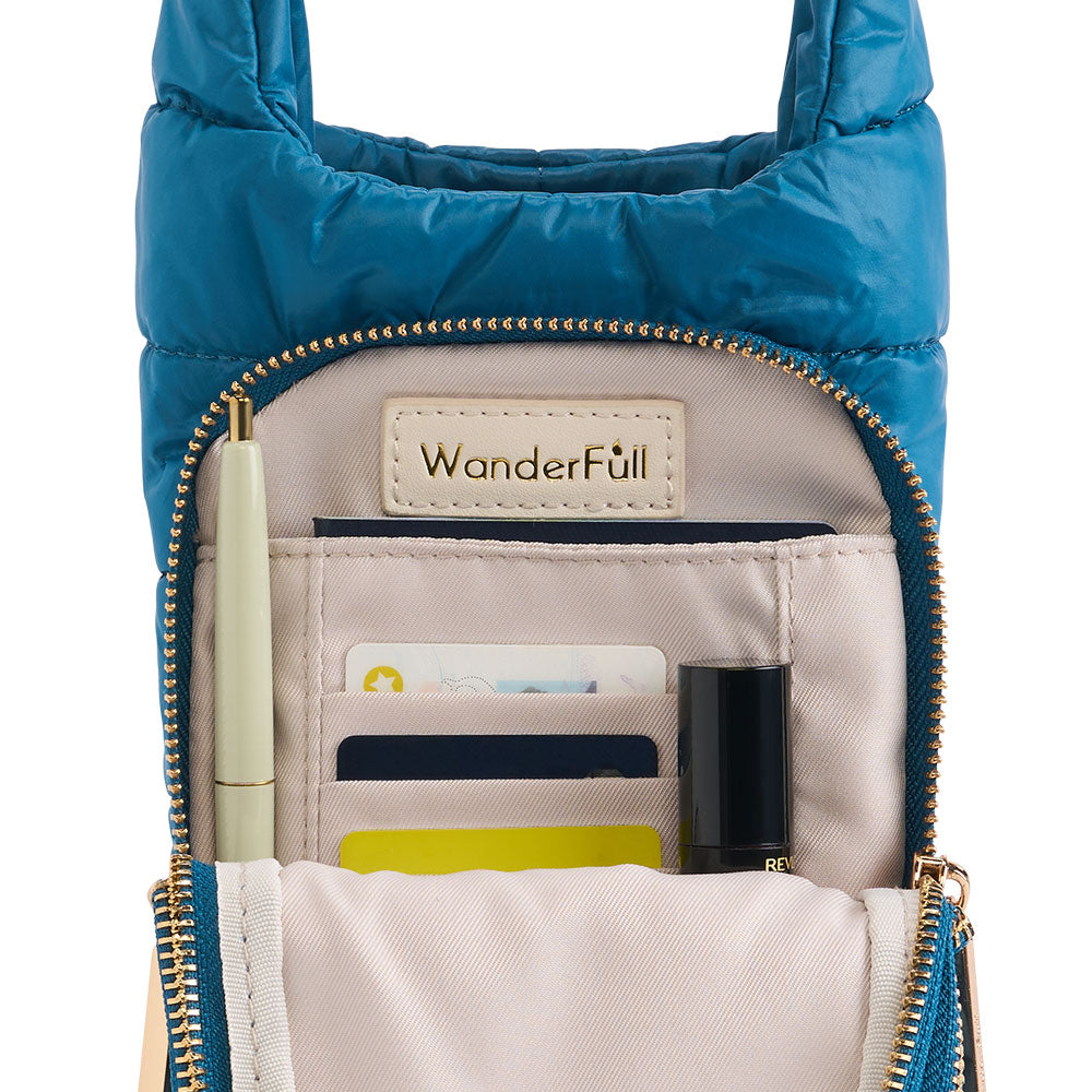 Teal HydroBag® with Teal and Black Striped Strap