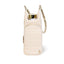 Ivory Vegan Leather Gold Chain Strap