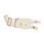 Luxe Ivory Strap with Vegan Leather Trim