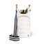 White Ripstop HydroBag® with Black and White Striped Strap