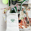 White HydroBag with Tennis Embroidery and Navy, Green, White Strap