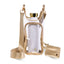 Clear HydroBag® Stadium with Gold Trim and Matching RFID Pouch