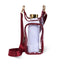 Clear HydroBag® Stadium with Maroon Trim and Matching RFID Pouch