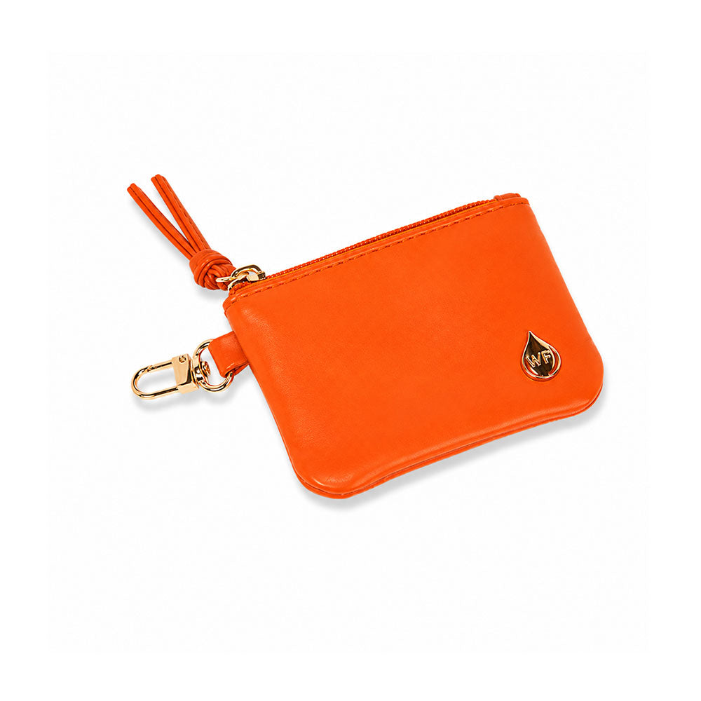 Clear HydroBag® Stadium with Clementine Orange Trim and Matching RFID Pouch