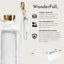 Clear HydroBag® Stadium with White Vegan Leather Trim and Matching RFID Pouch