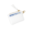 Clear HydroBag® Stadium with White Vegan Leather Trim and Matching RFID Pouch