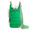 Kelly Green and Cream Woven Strap