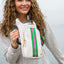 HydroBag® HANDLE®-White Coated Perforated Neoprene HydroBag® with Pink/Green Stripe