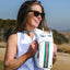 HydroBag® HANDLE®-White Coated Perforated Neoprene HydroBag® with Pink/Green Stripe