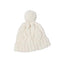 Hand Knit Wool Natural Cable Hat