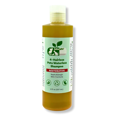 4-HAIRLESS PETS RESTORATIVE WATERLESS SHAMPOO