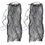 Paris Tack Knotless Ultra Slow Feed Hay Nets – 56” Long, Set of 2, 1.5” Holes, Soft on Muzzles, Durable Nylon, Holds 5–7 Flakes, Easy Hang Strap