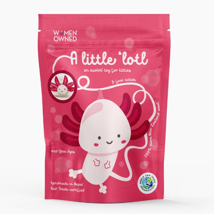 A Little 'Lotl - An Axolotl Wool Cat Toy