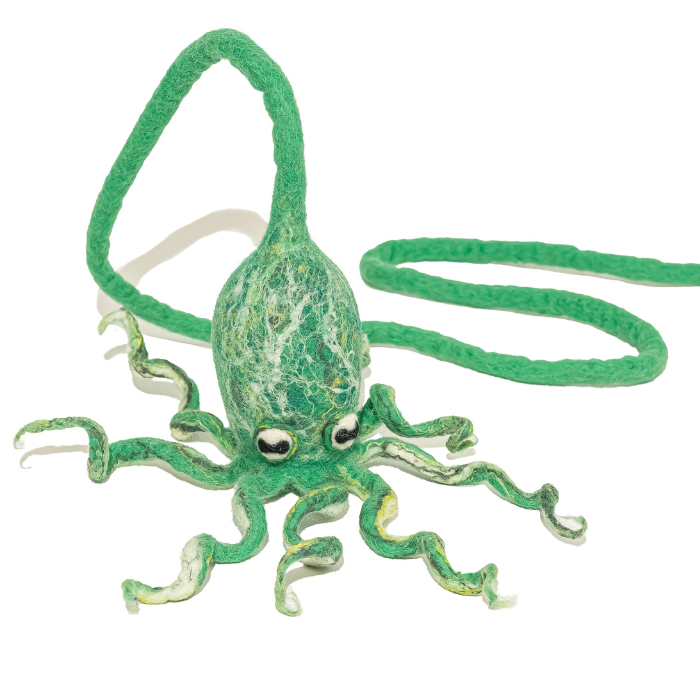 Ink Floyd - A Wool Octopus Toy for Cats