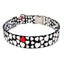 White Hearts Dog Collar