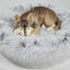 Mr. Peanut's 28" OrthoPlush® Pet Bed - Snowflake White Two Tone