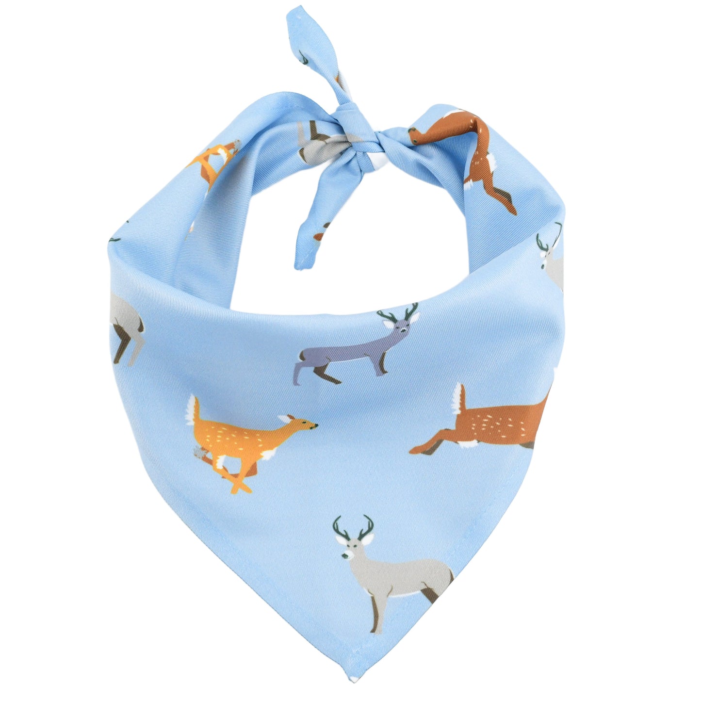 Wild Deer Blue Dog Bandana