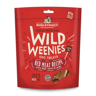 Stella & Chewy’s Freeze Dried Wild Weenies Red Meat Dog Treats (3.25oz)