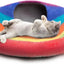 Wool Felt Cat Cave Bed Handmade Merino Wool Covered Cat House – Rainbow