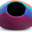 Wool Felt Cat Cave Bed Handmade Merino Wool Covered Cat House – Rainbow