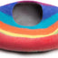 Wool Felt Cat Cave Bed Handmade Merino Wool Covered Cat House – Rainbow