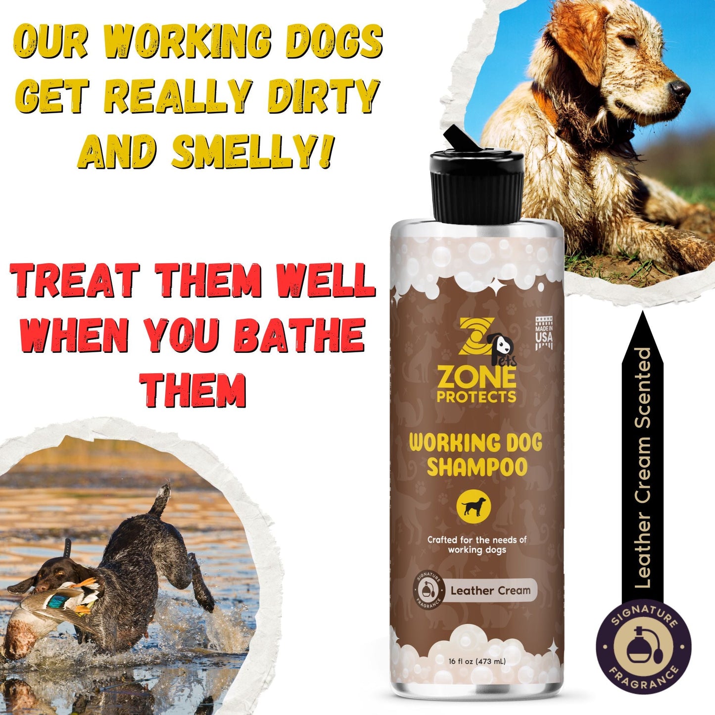 Working Dog Shampoo - Leather Cream