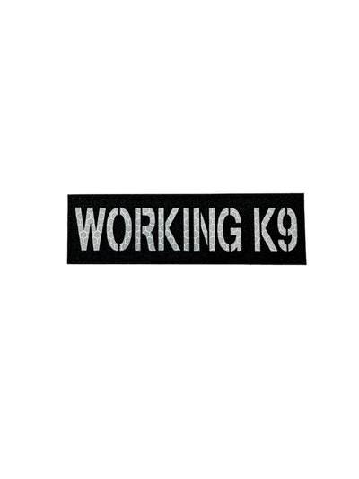 Working K9 Laser Cut Reflective Morale Patch