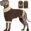 XL–5XL Dog Sweater with Harness Hole – Warm Stretch Turtleneck Winter Outfit