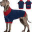 XL–5XL Dog Sweater with Harness Hole – Warm Stretch Turtleneck Winter Outfit