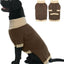 XL–5XL Dog Sweater with Harness Hole – Warm Stretch Turtleneck Winter Outfit