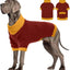 XL–5XL Dog Sweater with Harness Hole – Warm Stretch Turtleneck Winter Outfit