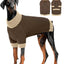 XL–5XL Dog Sweater with Harness Hole – Warm Stretch Turtleneck Winter Outfit