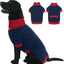 XL–5XL Dog Sweater with Harness Hole – Warm Stretch Turtleneck Winter Outfit