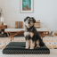 Black Chevron | Boho Dog Bed or Bed Cover
