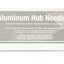 Jeffers Aluminum Hub Needles, Box of 100