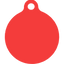 Red Argyle HD Dog ID Tag