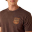Ariat Mens Patriotic Badge Short Sleeve Shirt, 100% Cotton Unisex Top