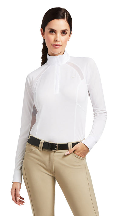 Ariat Women's Sunstopper 2.0 Quarter Zip Equestrian Show Shirt – UPF 50, Moisture-Wicking, Breathable Performance Top
